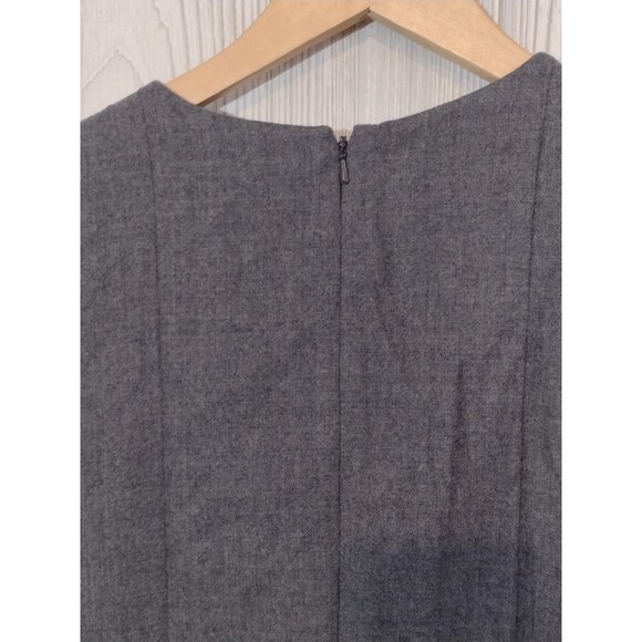 Banana Republic Women Wool Grey fitted sleeveless dress size 14 - Picture 8 of 11